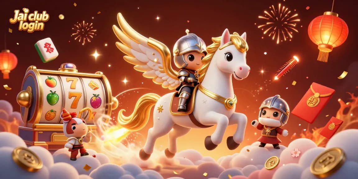 Play exciting games with Jai club login while surrounded by vibrant symbols and magical elements.