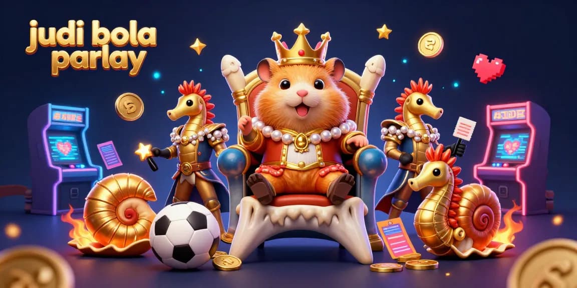 Engage in judi bola parlay action with vibrant characters and dynamic betting scenes, showcasing sports betting elements.