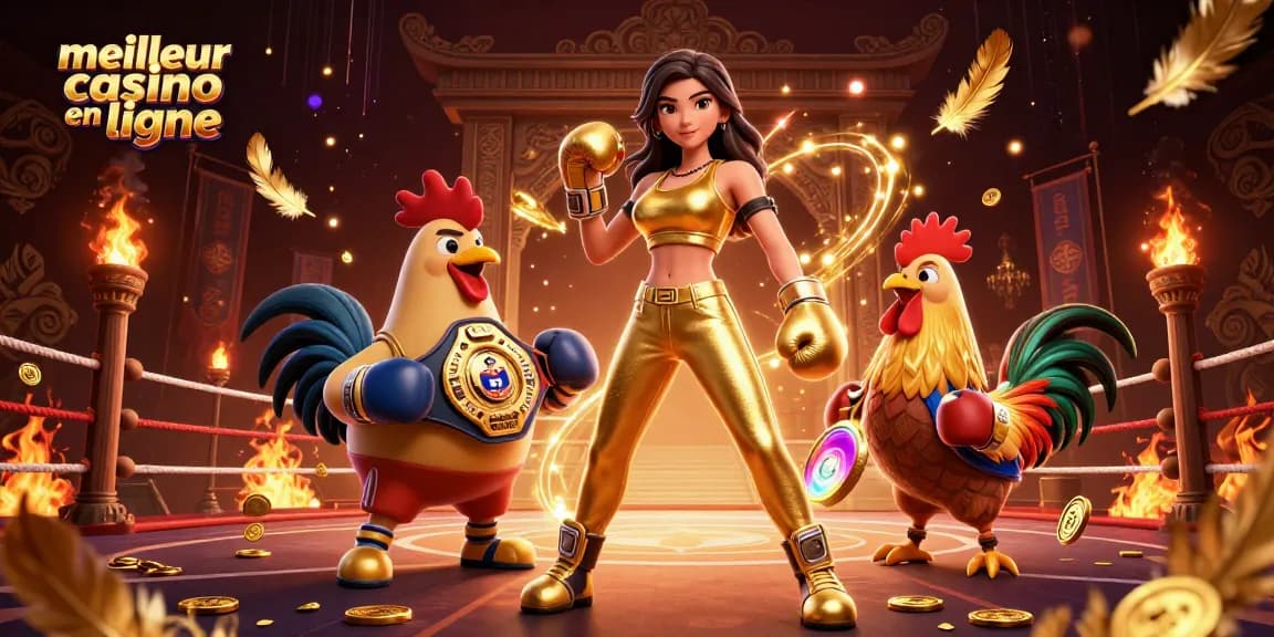 Découvrez l'excitation du meilleur casino en ligne avec des éléments de jeu dynamiques et des personnages vibrants.