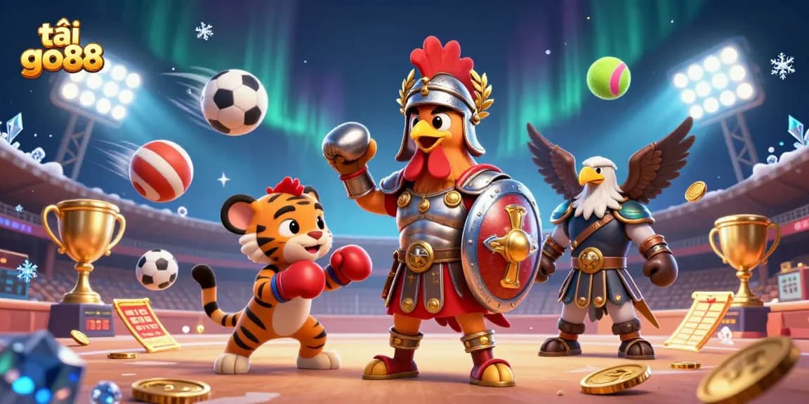 Engage with tải go88 through a thrilling 3D casino illustration featuring dynamic gambling elements.