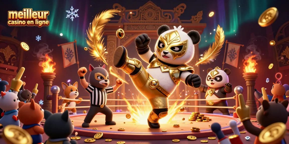 Participez à des jeux à haute énergie au meilleur casino en ligne avec des personnages dynamiques et des éléments de casino vibrants.