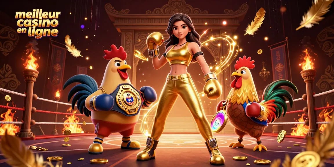 Découvrez l'excitation du meilleur casino en ligne avec des éléments de jeu dynamiques et des personnages vibrants.