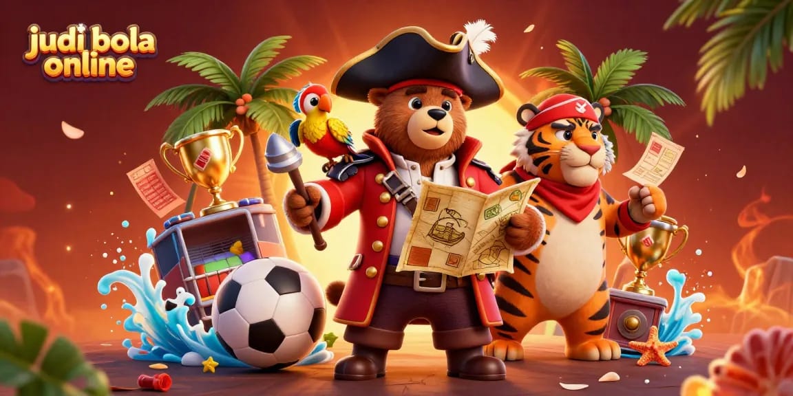 Experience the thrill of judi bola online with vibrant characters, dynamic sports elements, and rich visual details.