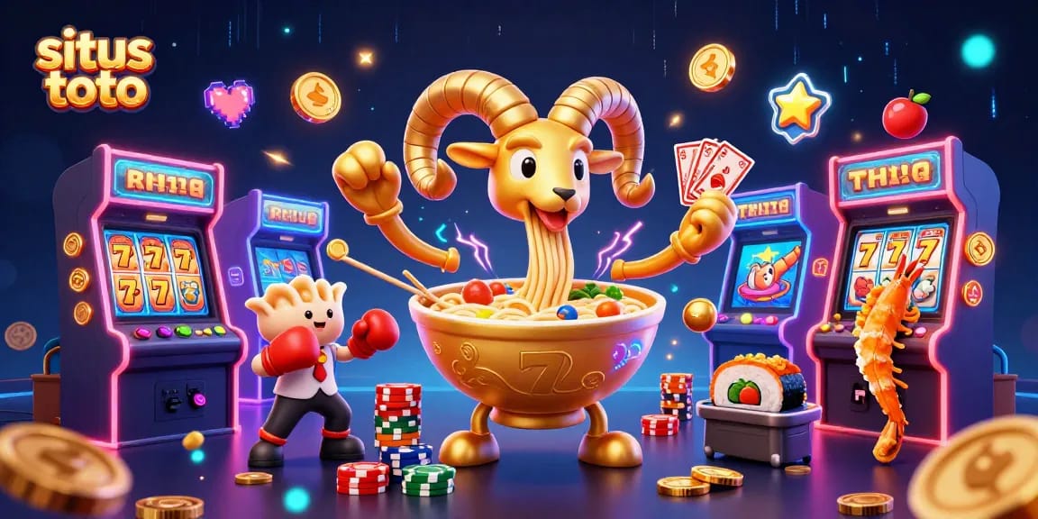 Win big at situs toto with our casino-themed 3D illustration featuring engaging slot elements!
