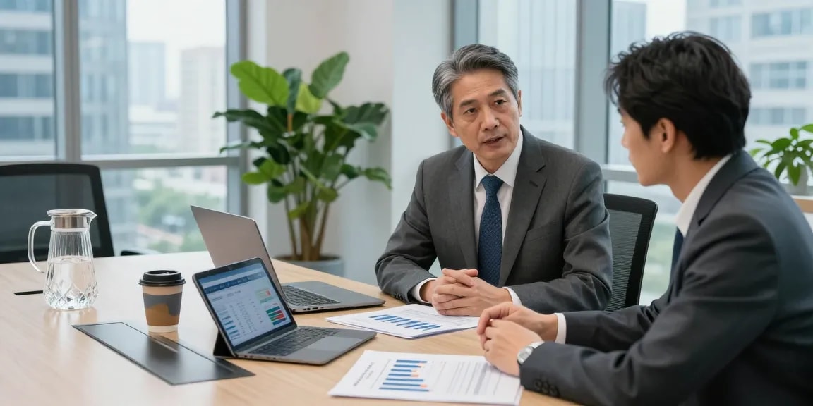 Third Eye Capital financial advisor consulting client in modern office.