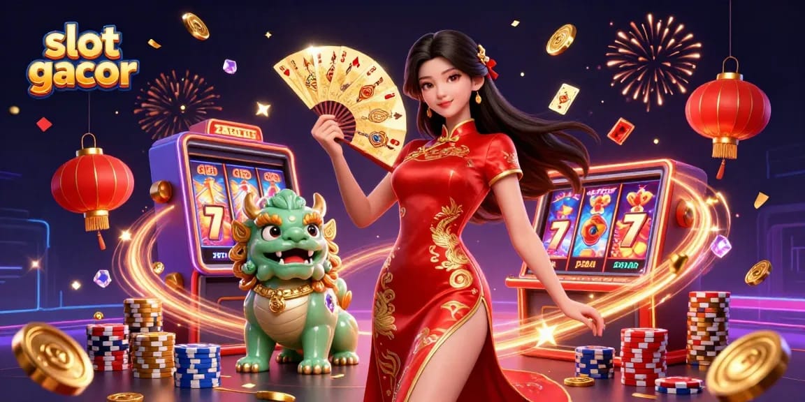 Experience slot gacor action with vibrant characters, gold coins, and exciting gaming elements.