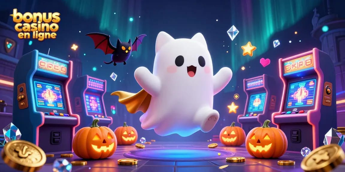 Gagnez avec le bonus casino en ligne en jouant avec un chat fantôme dans un casino hanté.