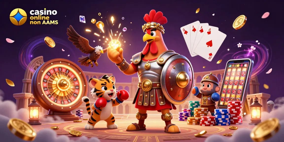 Vivi l'emozione del casino online non AAMS con personaggi e elementi di gioco dinamici in 3D