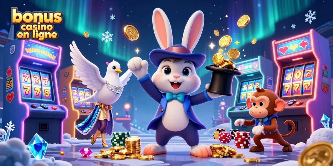 Gagnez des bonus casino en ligne avec des jeux captivants et des personnages amusants