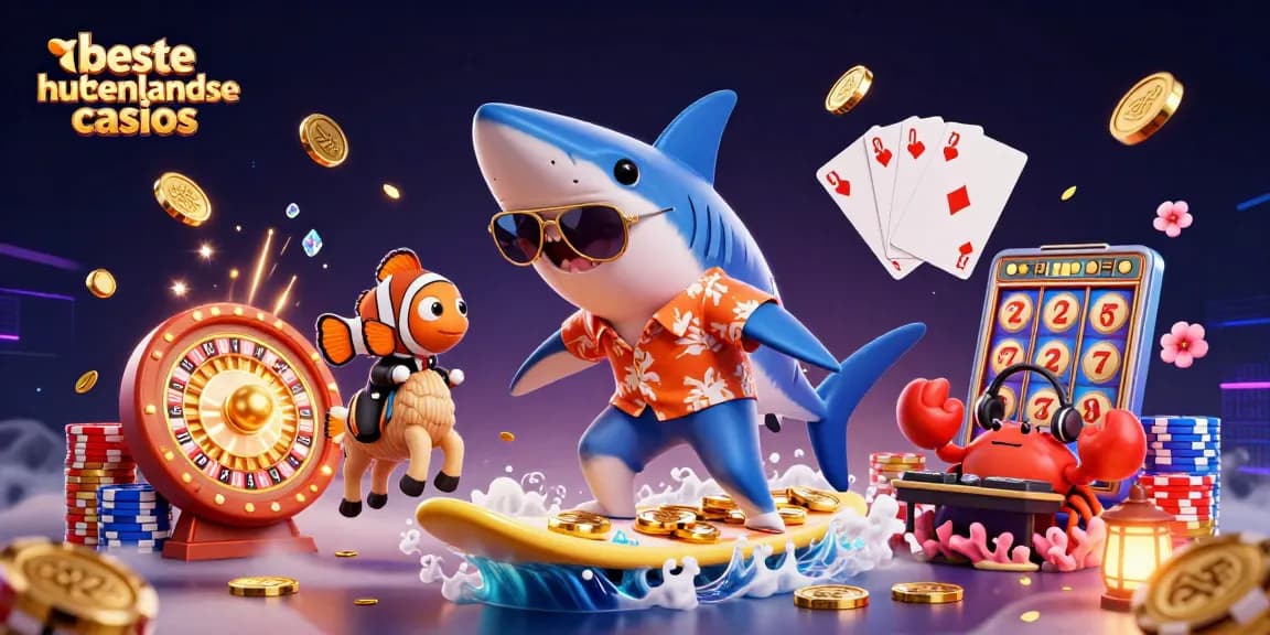 Win big at beste buitenlandse casinos with a vibrant scene showcasing thrilling gameplay and excitement.