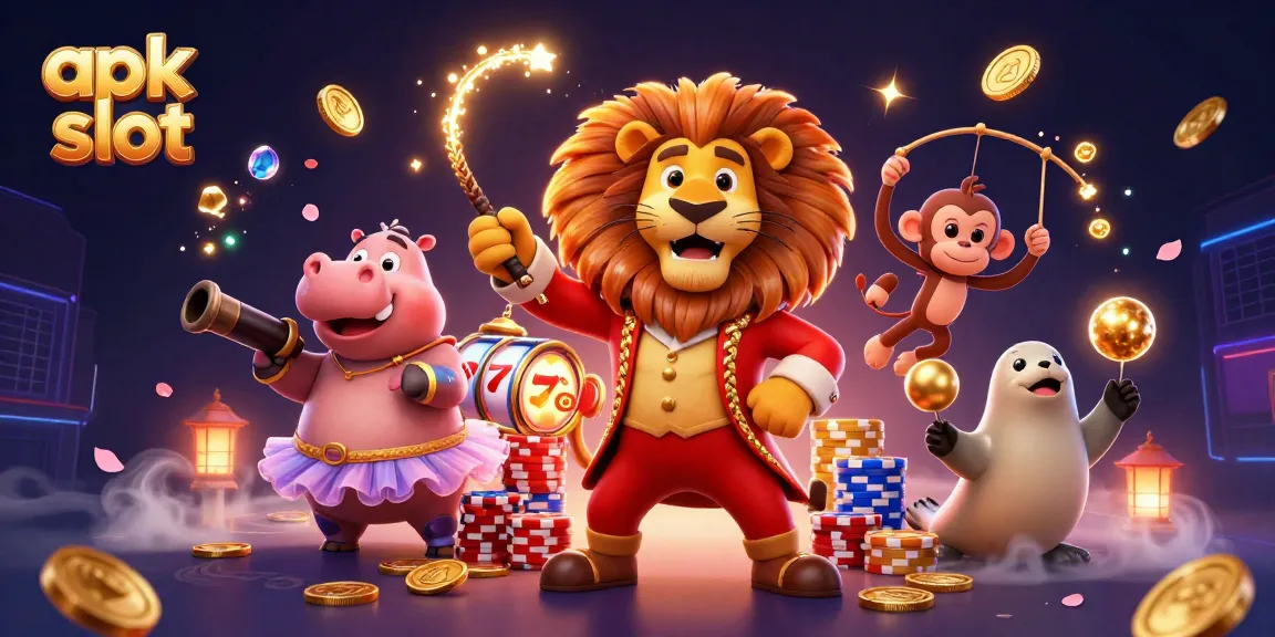Engage in the vibrant world of apk slot with colorful characters and immersive casino elements.