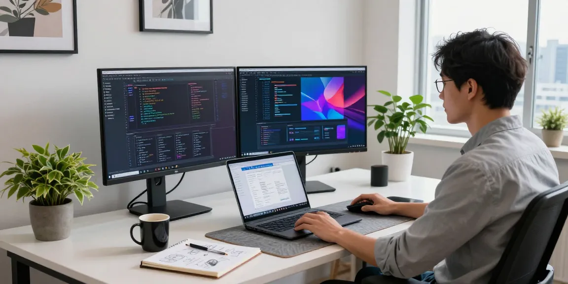 Powerful screenshot tool in a modern workspace showing coding and design elements, showcasing the essential features of 截图工具.