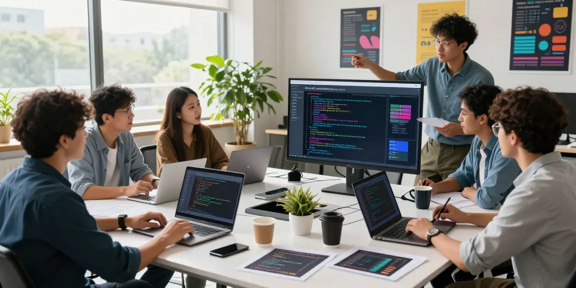 Developers collaborating on 纸飞机中文版 features in a modern tech workspace, showcasing innovation in action.