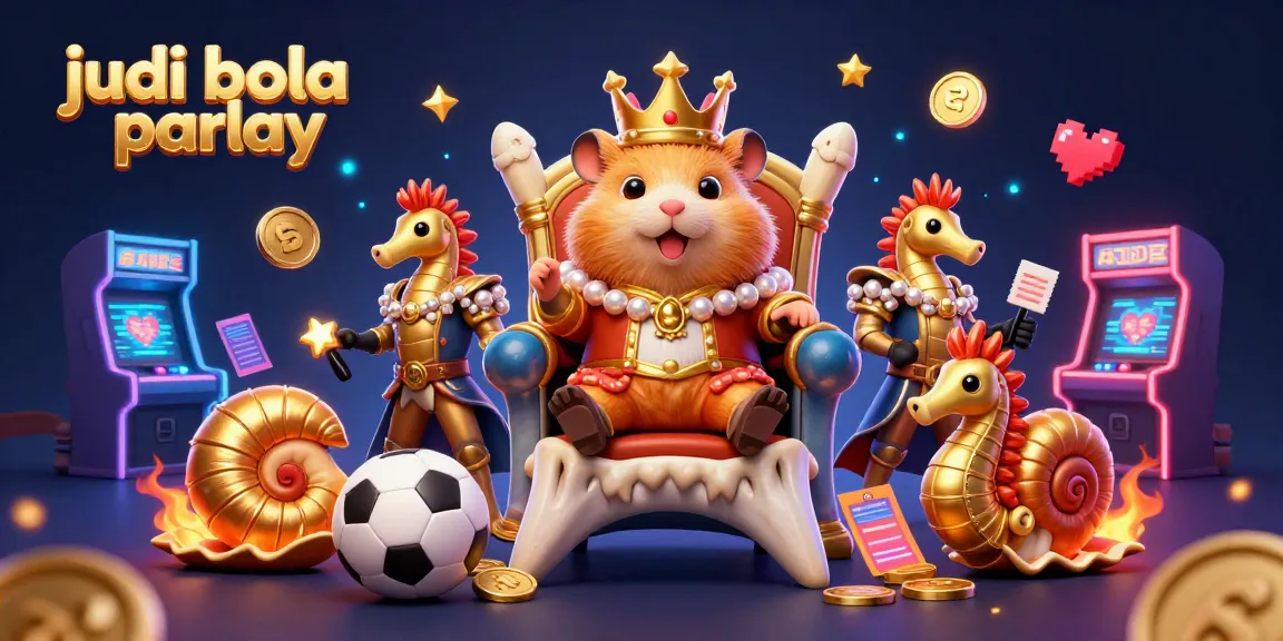 Engage in judi bola parlay action with vibrant characters and dynamic betting scenes, showcasing sports betting elements.