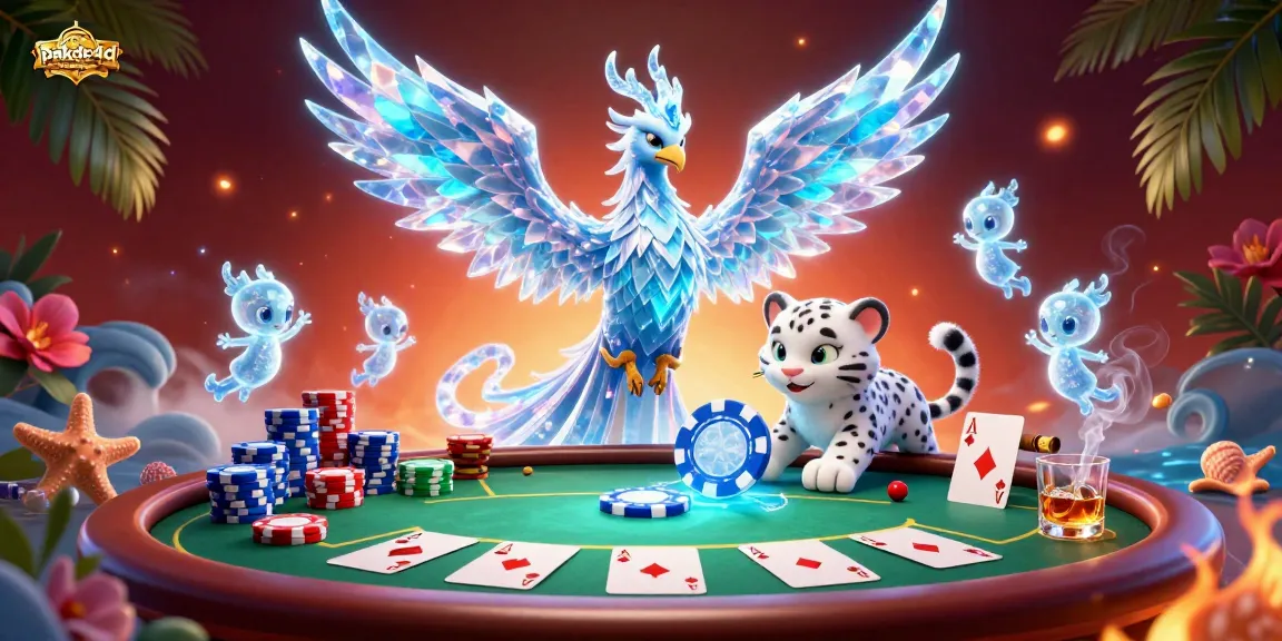 Win big with pakde4d as playful characters and colorful poker elements create an exciting casino scene.