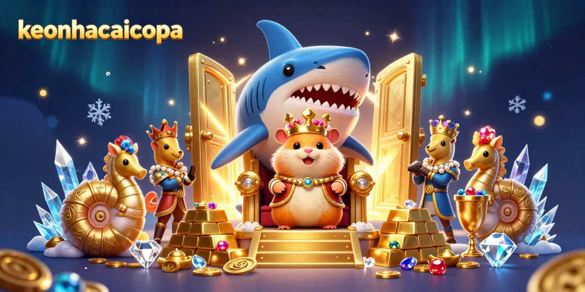 Engage in thrilling bets with keonhacaicopa as the fierce hamster king rules his golden treasure realm.
