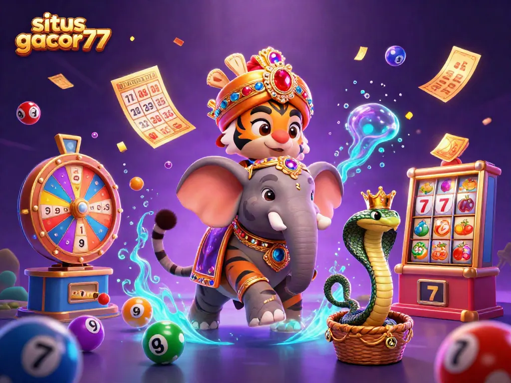 Situs gacor77 menghadirkan pengalaman slot mendebarkan dengan simbol jackpot dan elemen berkilau.