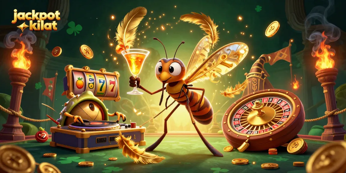 Engage in excitement with jackpot kilat as a mosquito mascot and unique casino elements come to life.