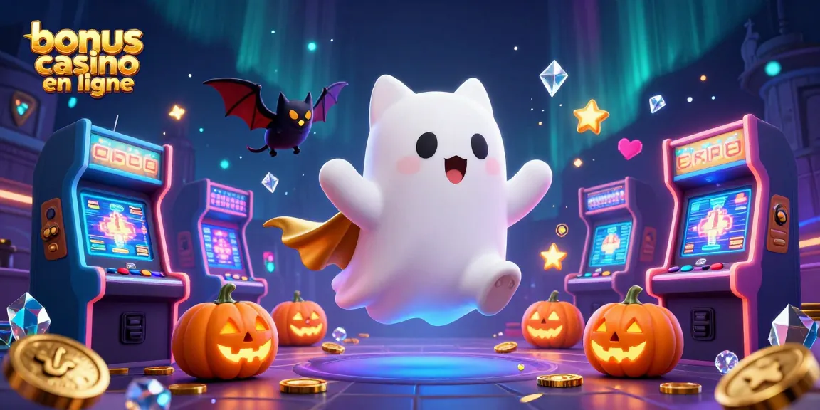 Gagnez avec le bonus casino en ligne en jouant avec un chat fantôme dans un casino hanté.
