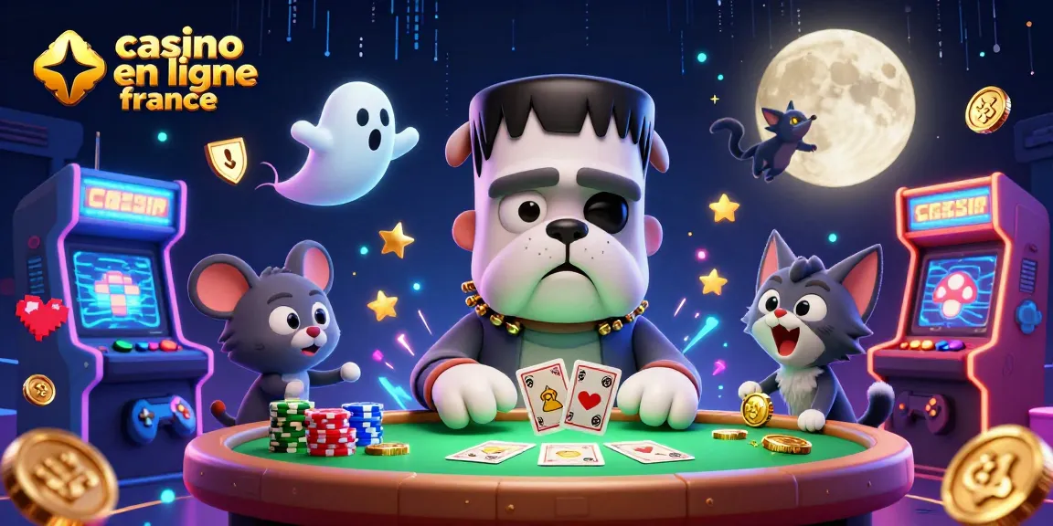 Découvrez l'univers captivant du casino en ligne France avec des personnages colorés et des éléments de jeu dynamiques.