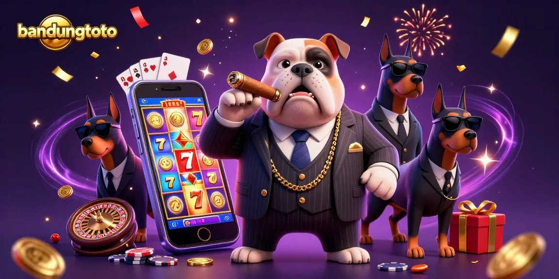 Play thrilling slot games at bandungtoto with a cartoon mafia boss and lively game elements.