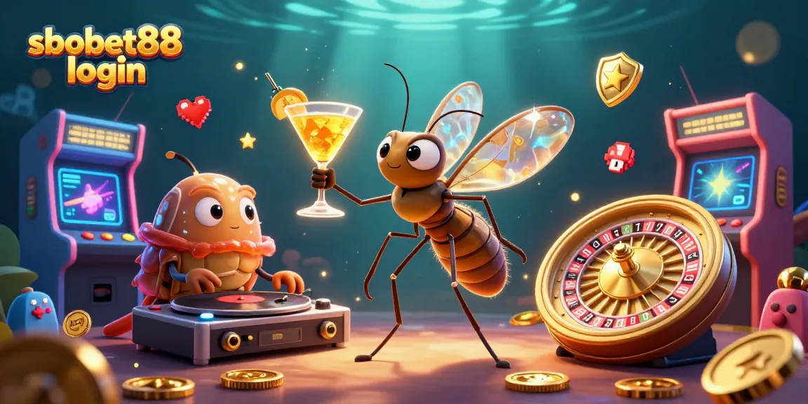 Experience sbobet88 login and fun with our vibrant 3D casino-themed digital illustration.