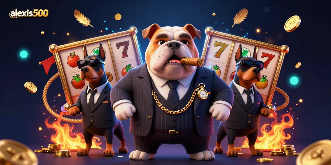 Spin to win with alexis500 at this vibrant 3D casino illustration featuring exciting slot games and a mafia theme.