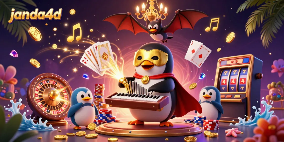 Janda4D menghadirkan pengalaman bermain slot online yang mengasyikkan dengan karakter kartun dan elemen kasino yang menarik.