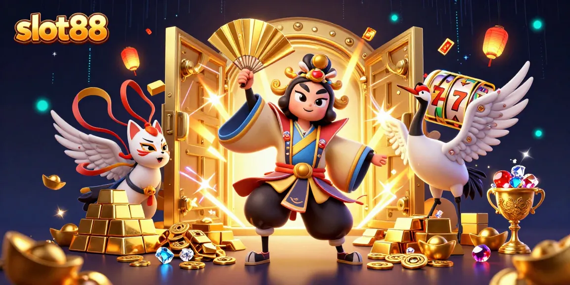 Experience the excitement of slot88 with vibrant characters and thrilling slot elements.