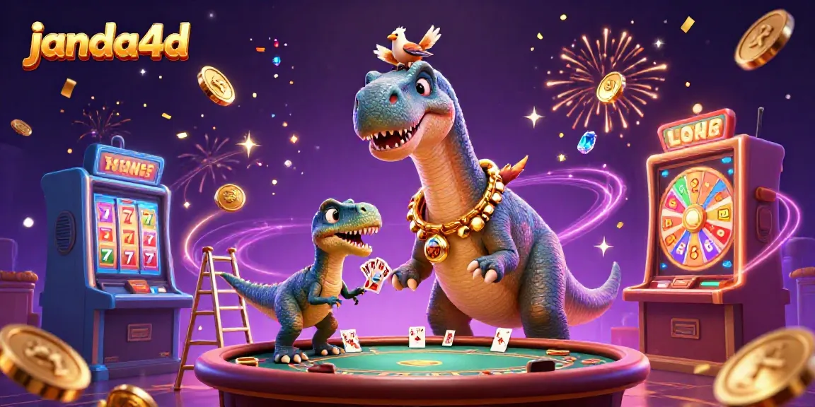 Menyaksikan brontosaurus dan raptor di janda4d sambil terbangun dengan koin emas dan gem