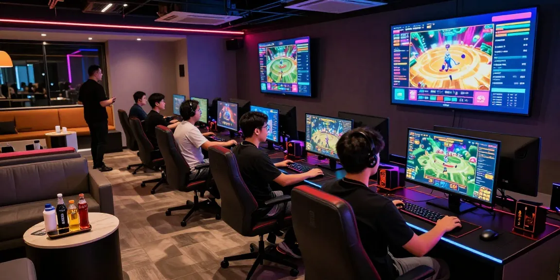 NAGA2000 gaming lounge showcasing vibrant game interfaces and customer service