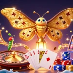 Win with the gg88 link by navigating a vibrant casino scene filled with golden treasures and excitement.