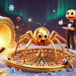 Engage with mpo500 login to spin the roulette wheel in our vibrant casino illustration.