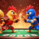 Experience thrilling gameplay at VFF88 with exciting cockfighting themed visuals and casino elements.
