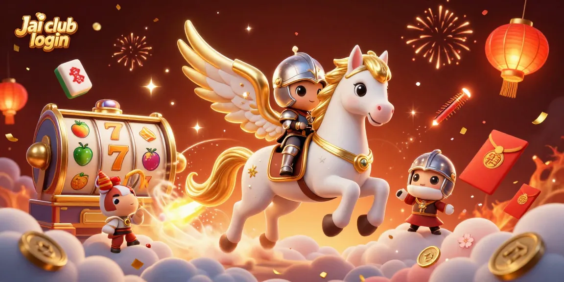 Play exciting games with Jai club login while surrounded by vibrant symbols and magical elements.