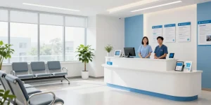 Hair transplant Turkey at a professional healthcare clinic, showcasing patient care and expert services.