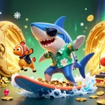Engage in thrilling action with Nhà Cái Alo789 showcasing a vibrant gambling scene with dynamic cartoon characters.
