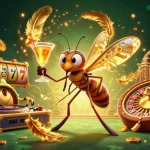 Engage in excitement with jackpot kilat as a mosquito mascot and unique casino elements come to life.