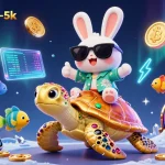 Experience the thrill of winning at slot-gacor-5k with vibrant casino elements and playful characters.